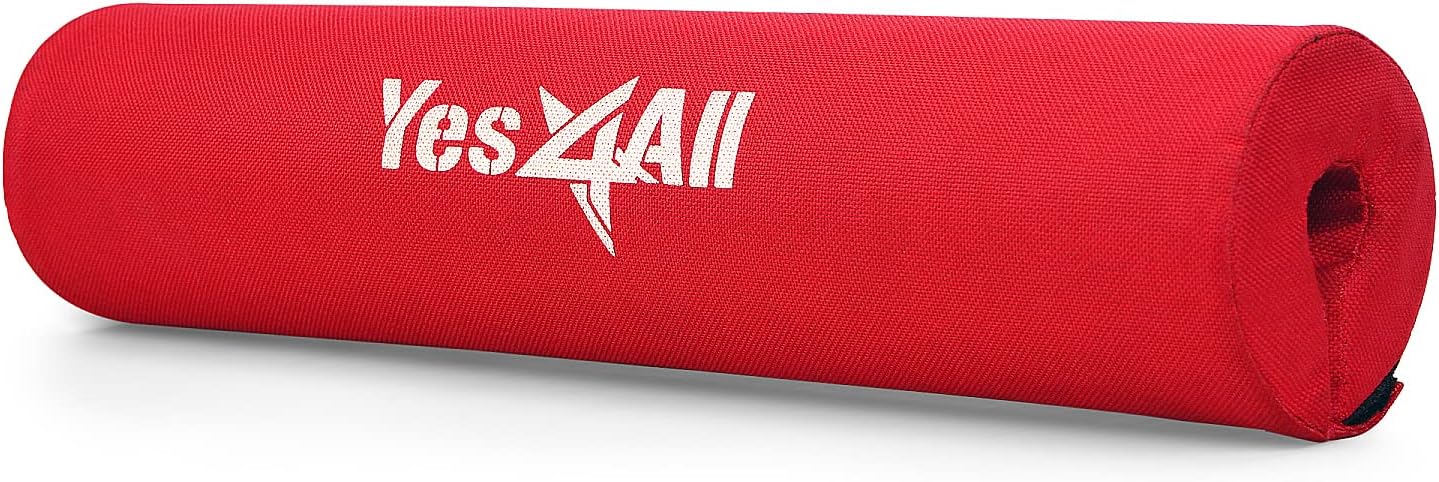 Detalle de Yes4All Barbell Pad with Nylon Cover for Hip Thrust, Squat and More – Extra Thick Cushion