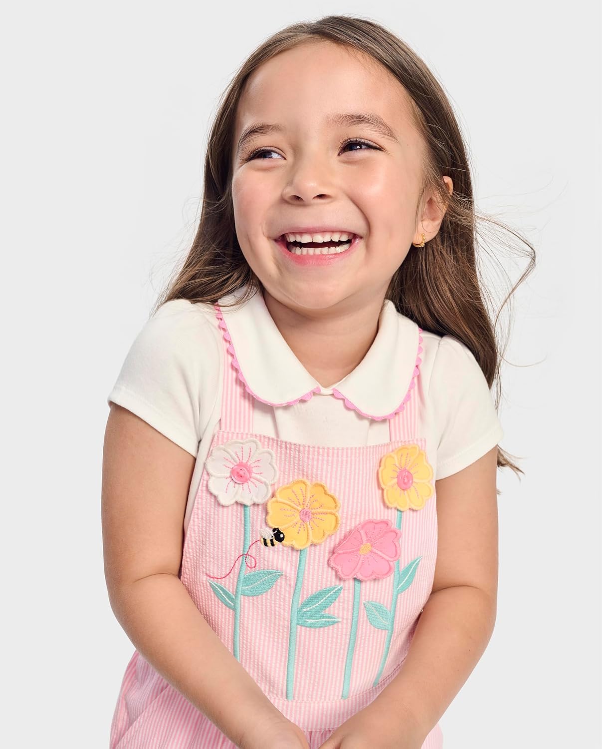 Detalle de Gymboree Embroidered Seersucker Skirtall for Girls and Toddlers