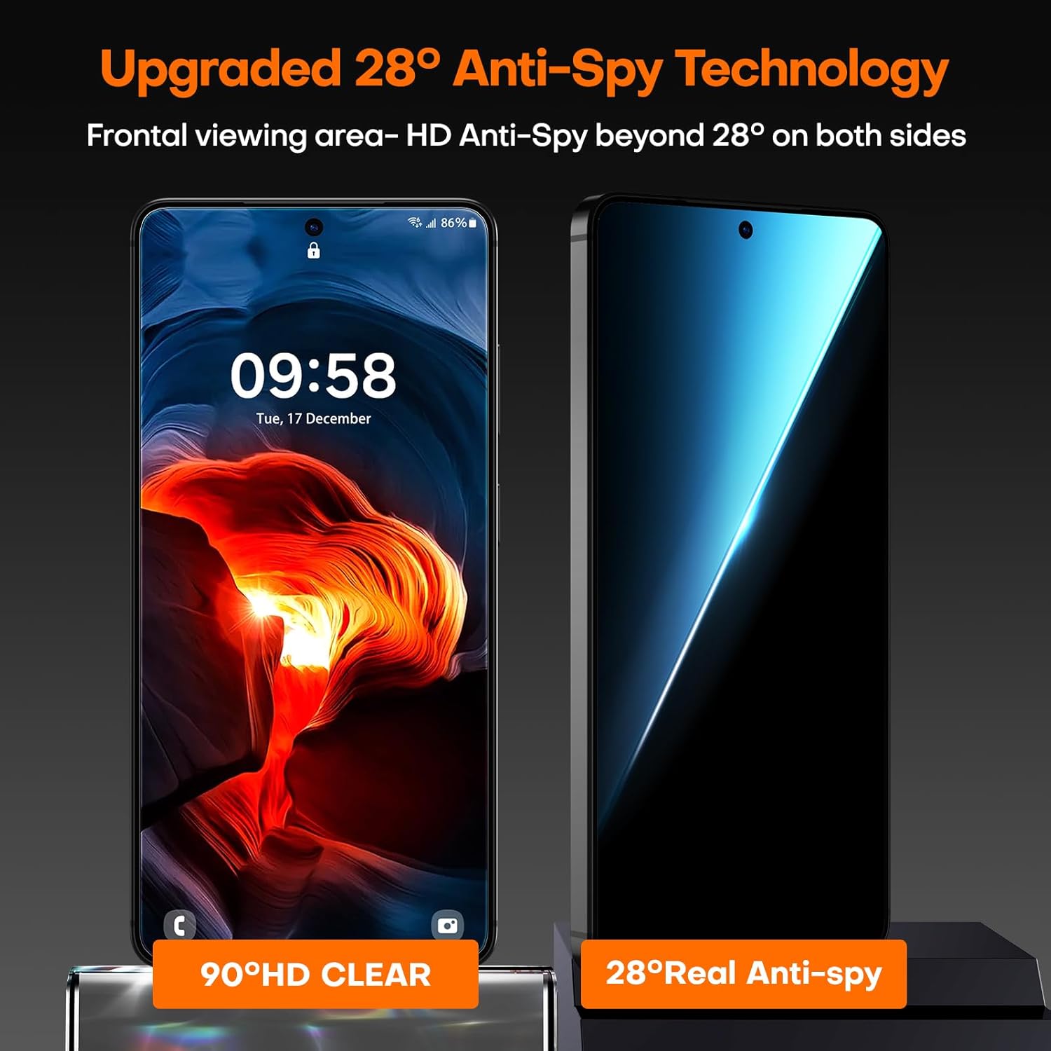 Thumbnail 6 de LϟK 2+1 Pack for Samsung Galaxy S26 Ultra Privacy Screen Protector + Camera Lens Protector + Dusting-Install Frame