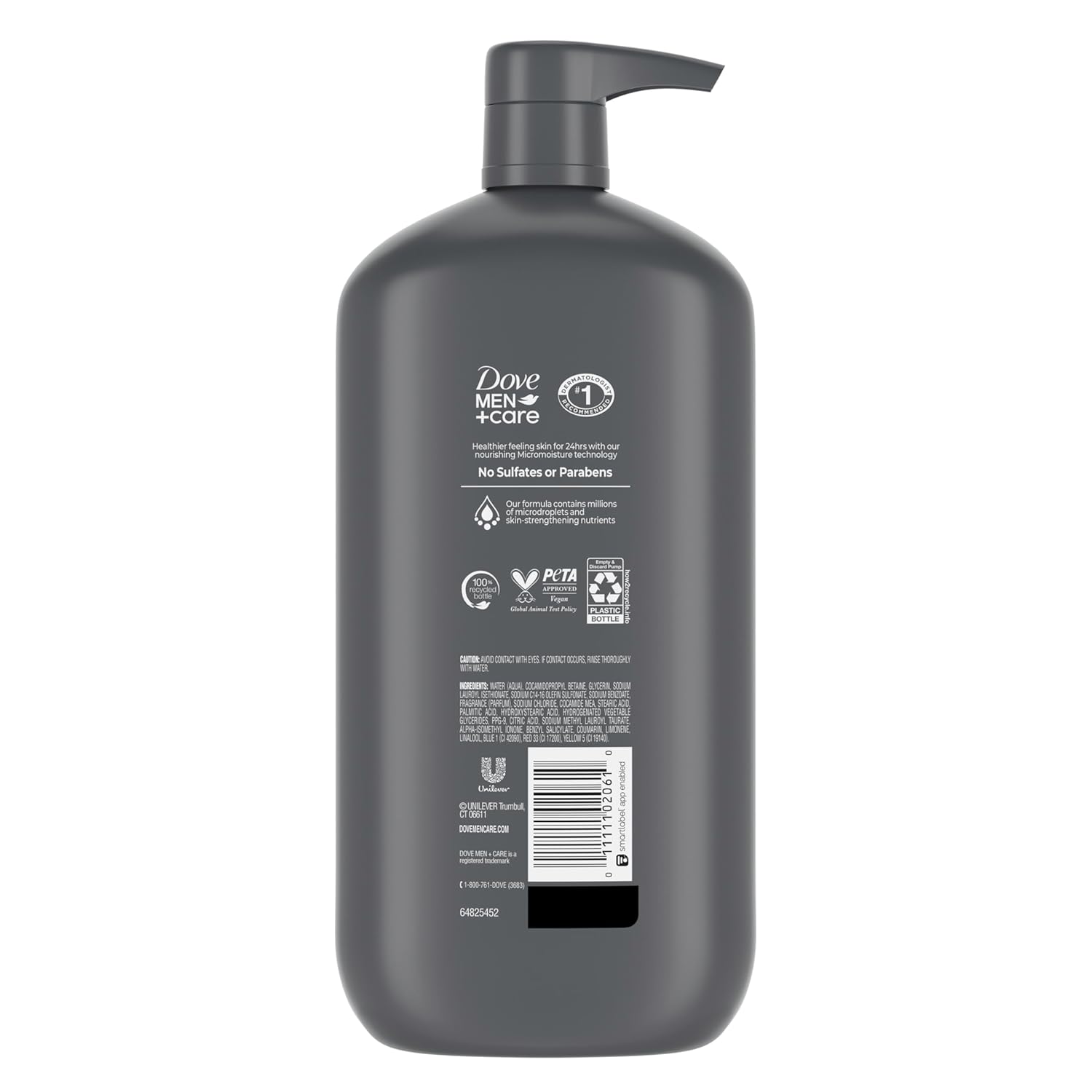Thumbnail 1 de Dove Men+Care Clean Comfort Hydrating Body and Face Wash (30 oz) with 24-Hour Micromoisture Technology