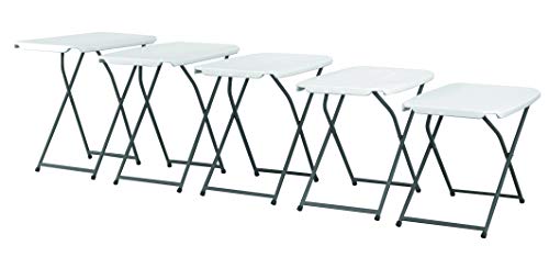 Thumbnail 5 de KG KITGARDEN Mesa Plegable Auxiliar con Altura Ajustable 50x75x56–73 cm (Blanca)