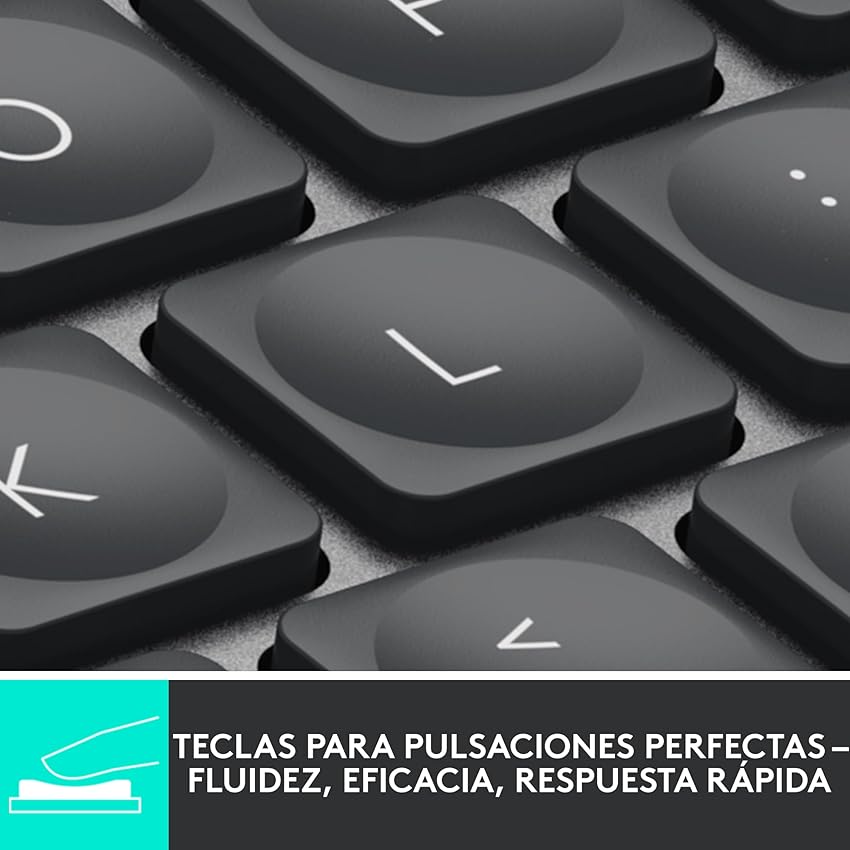 Detalle de Logitech MX Keys Mini teclado 10 días Gris oscuro