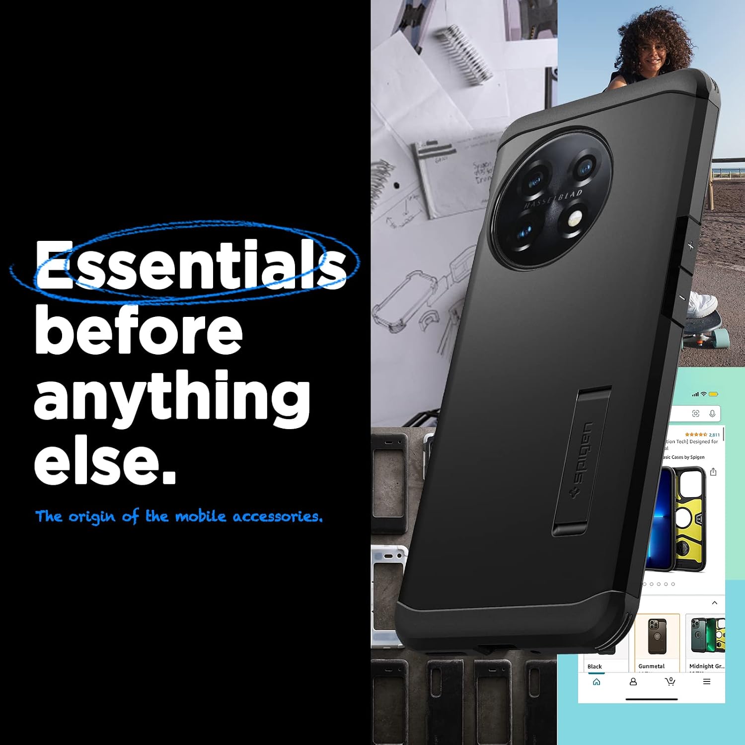 Detalle 2 de Spigen Tough Armor pour OnePlus 11 — coque noire