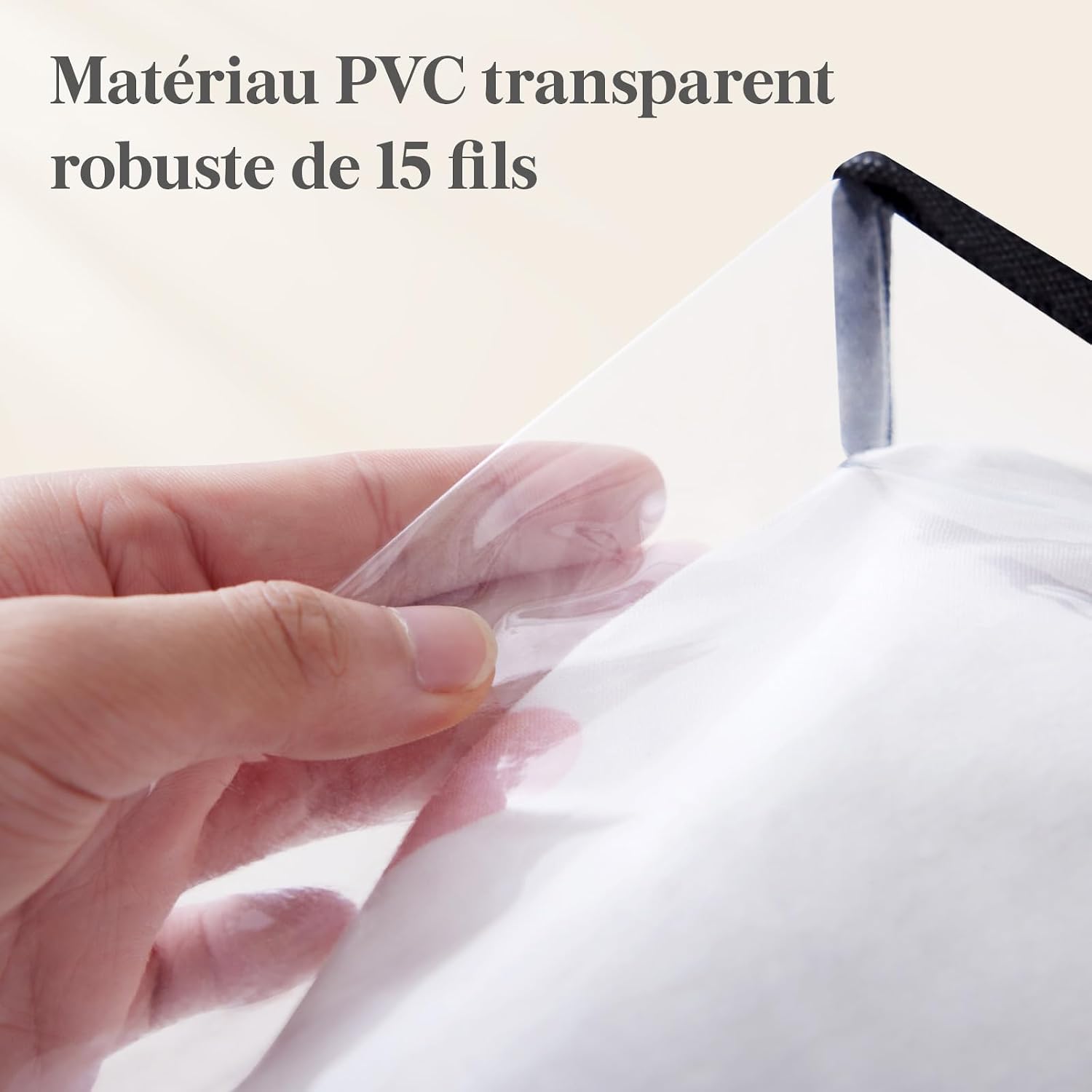 Detalle 2 de Lifewit 23094 transparante opbergzakken, set van 4, 40 liter in pvc