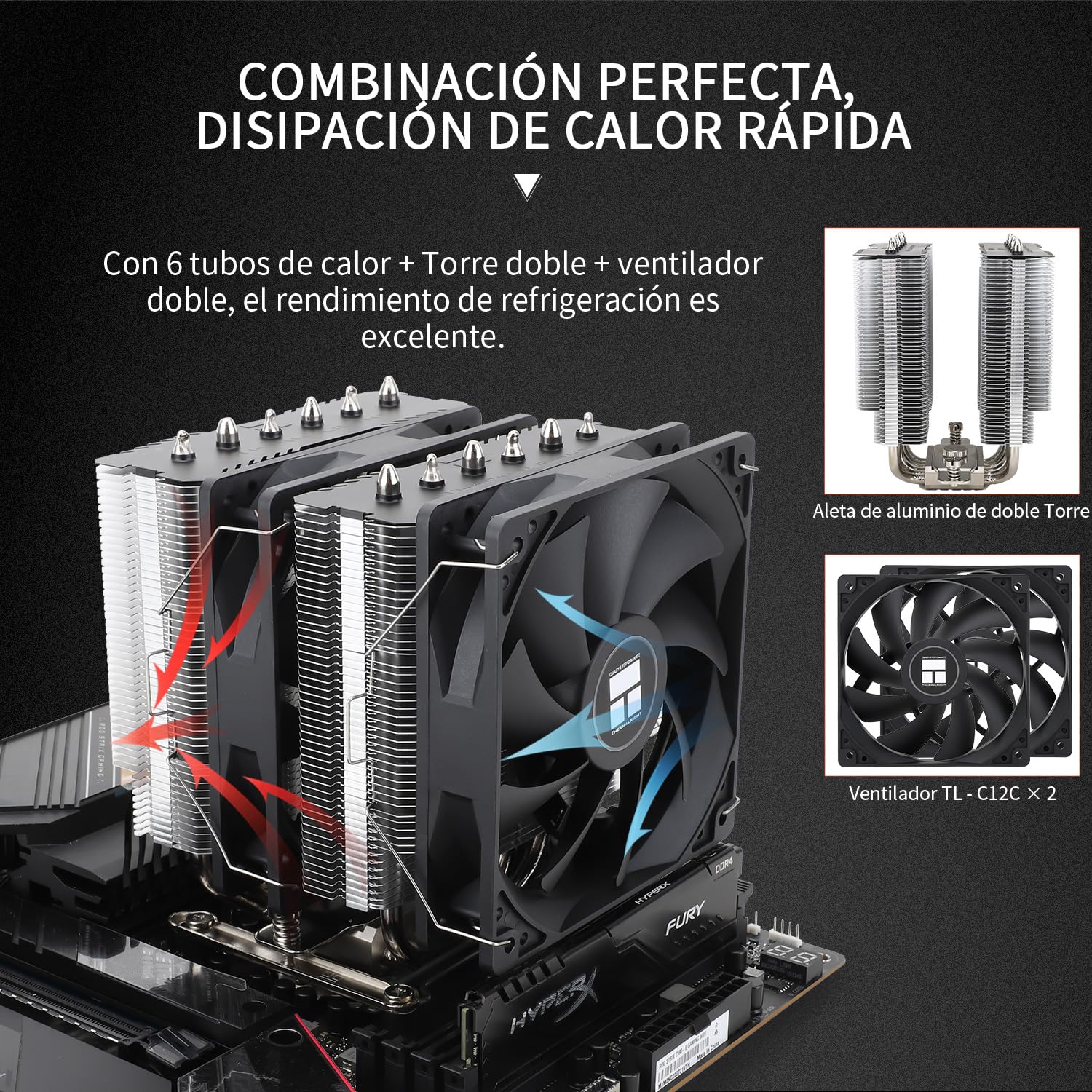 Thumbnail 3 de TR Peerless Assassin 120 SE enfriador de aire CPU