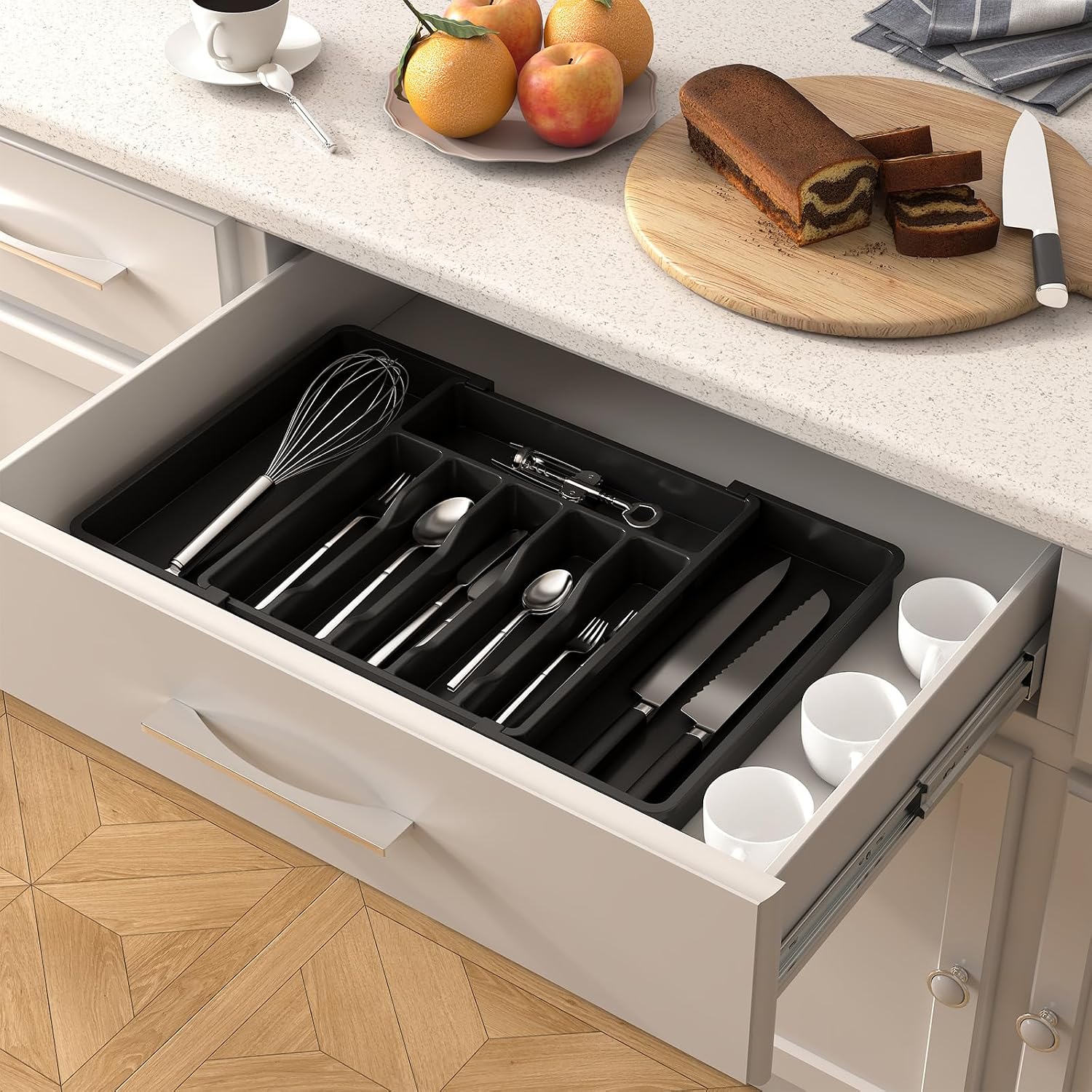 Thumbnail 6 de Lifewit Silverware Drawer Organizer, 13–22.4-Inch Adjustable Width