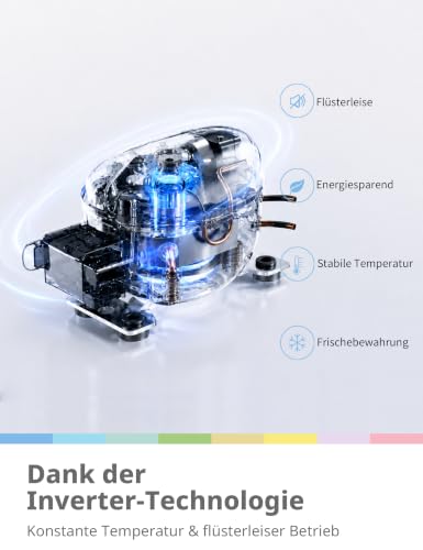 Detalle 2 de Comfee 43L Mini Kühlschrank mit Inverter-Kompressor – leise, kompakt, effizient