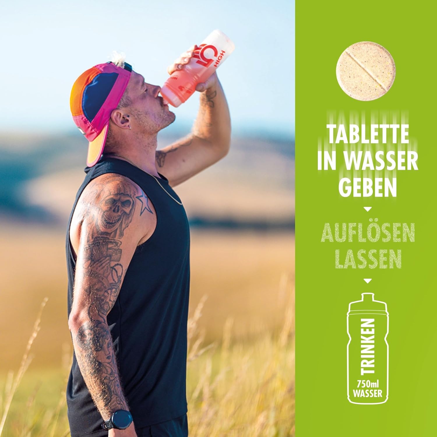 Thumbnail 4 de HIGH5 ZERO Elektrolyte Ohne Zucker – Hydration Helper, 60 Brausetabletten (3 x 20 Stück)