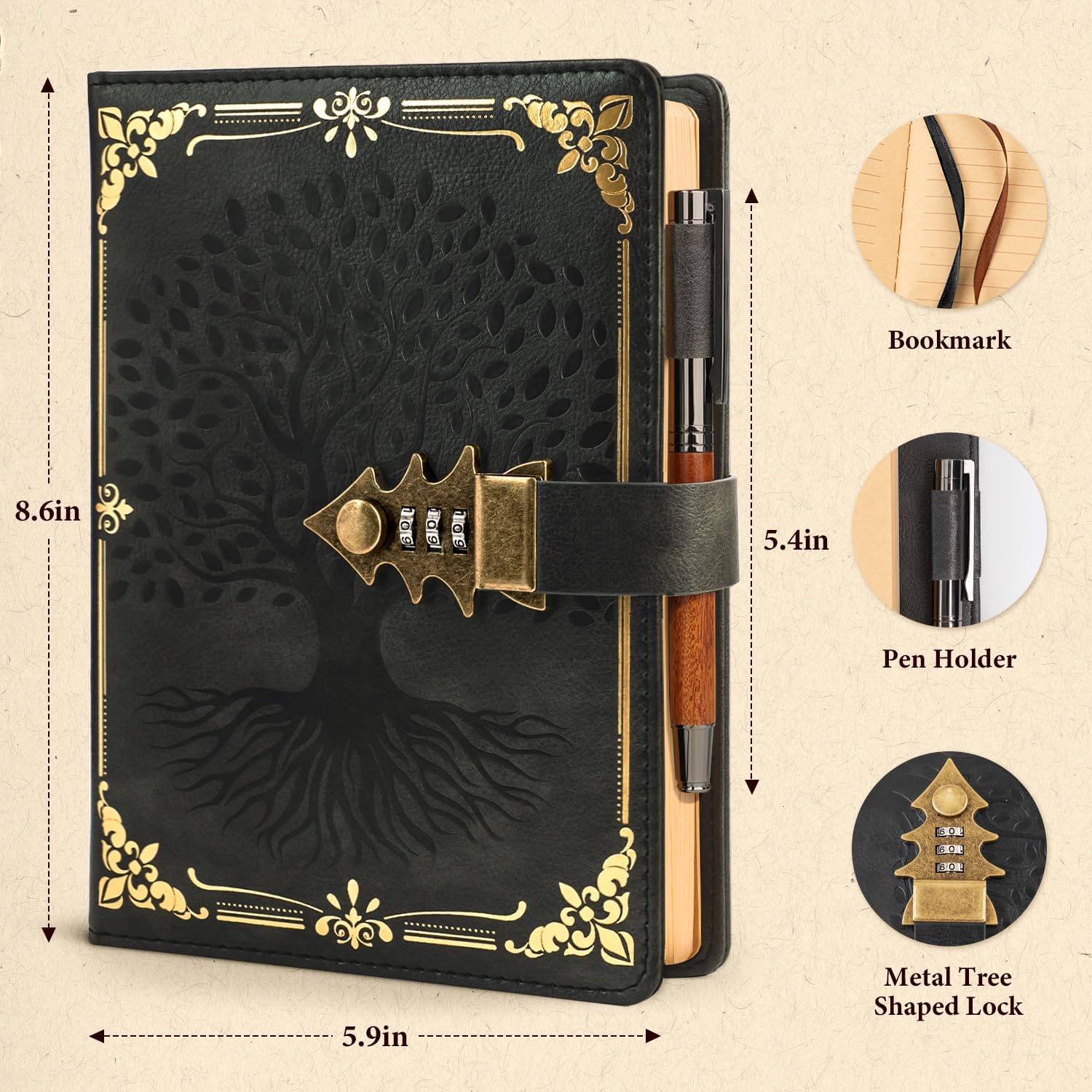 Thumbnail 2 de WEMATE Tagebuch A5 260 Seiten 📔