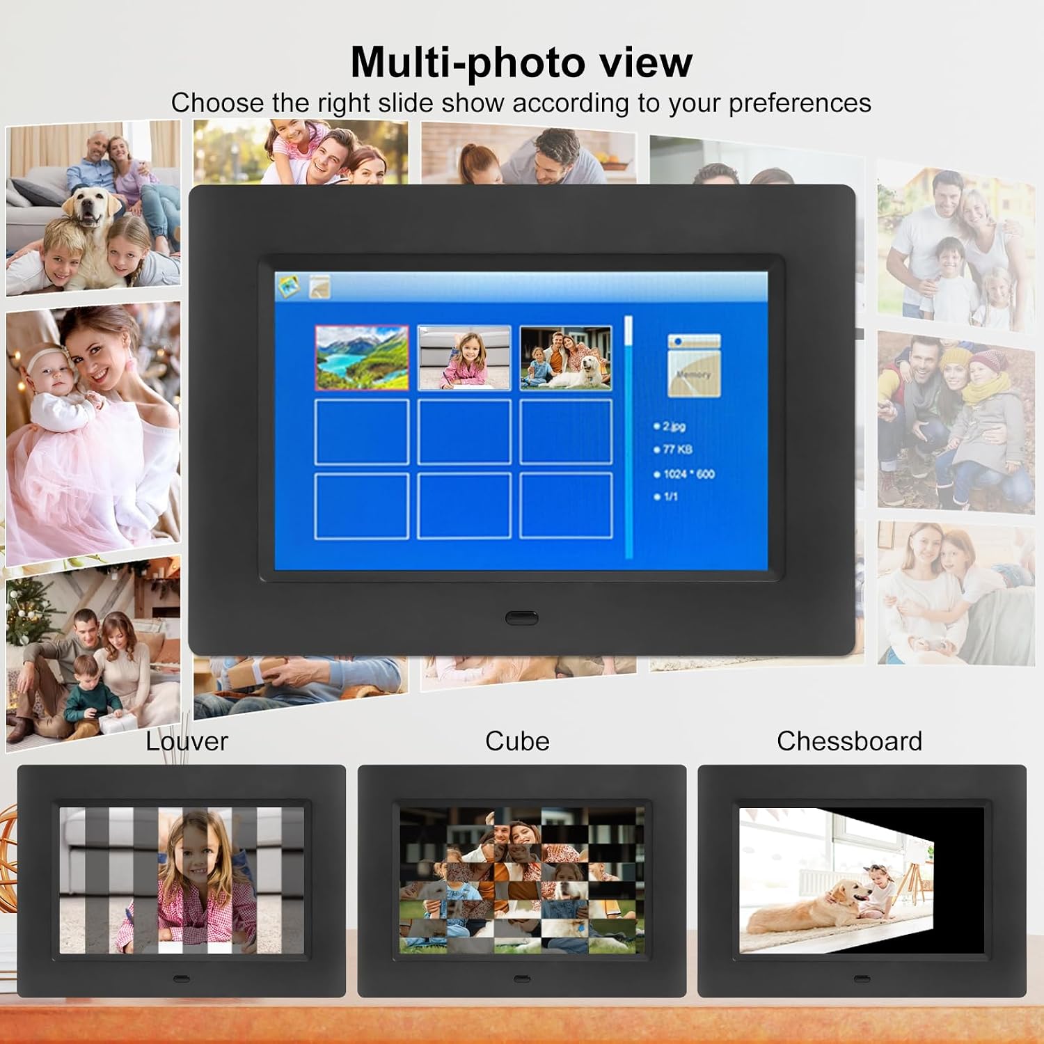 Detalle de 7 Inch Digital Photo Frame 1024x768
