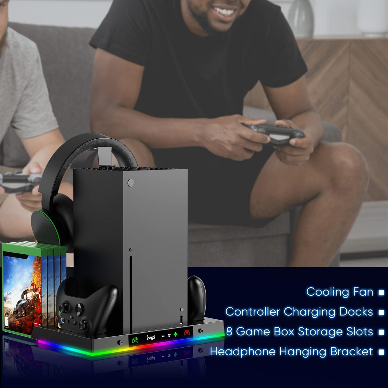 Thumbnail 6 de FYOUNG Upgraded Cooling Fan Stand for Xbox Series X