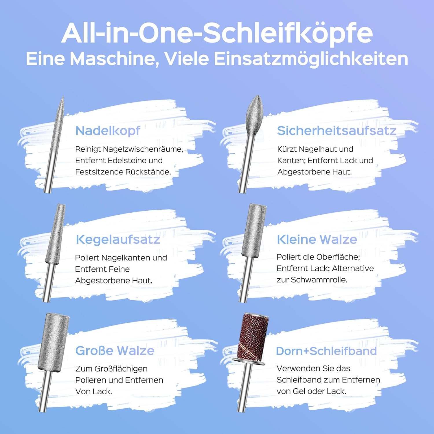 Thumbnail 6 de COSLUS E51 elektrische Nagelfräser 40.000 U/min