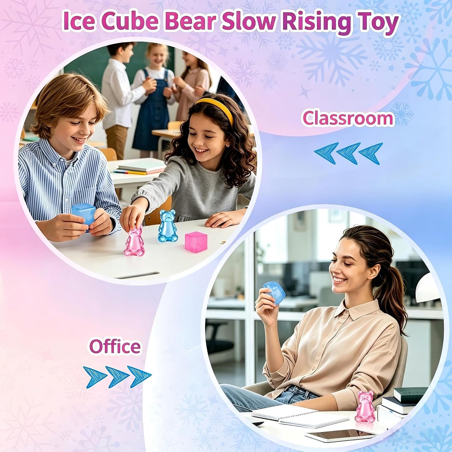 Detalle 2 de Tedmax SC-001 Malt-Sugar Fidget Toys, 6-Piece TPR Bear and Ice Cube Set