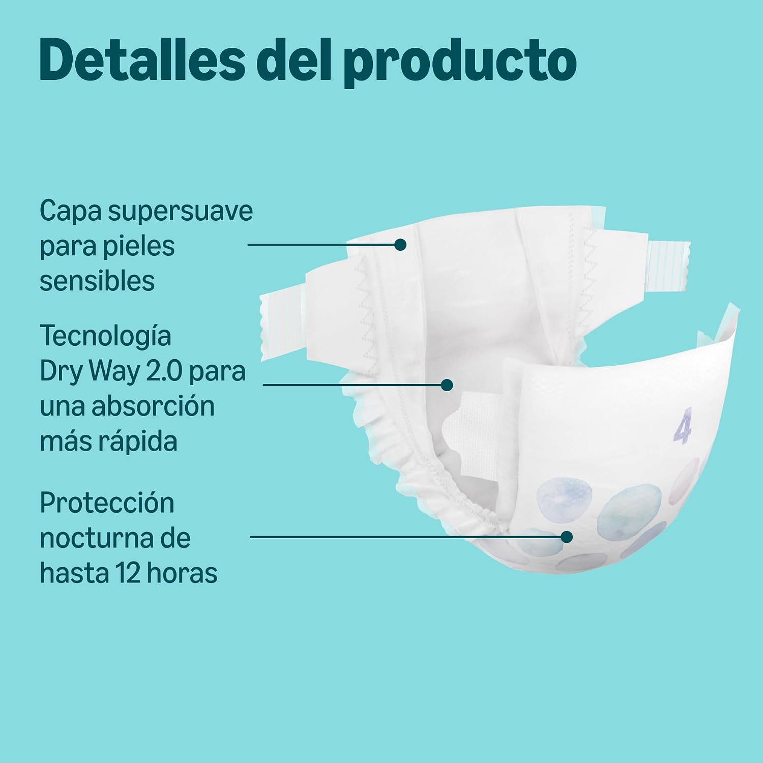 Detalle de By Amazon Pañales ultra-secos Talla 4 84 unidades