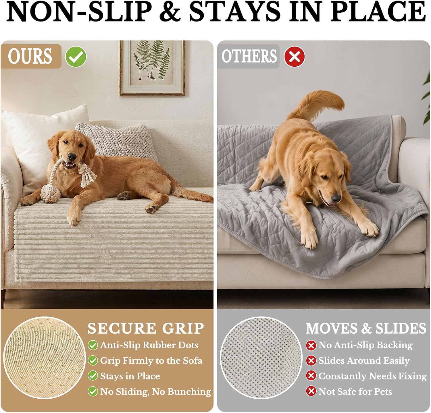 Detalle de Smiry Waterproof Couch Cover 36" x 63