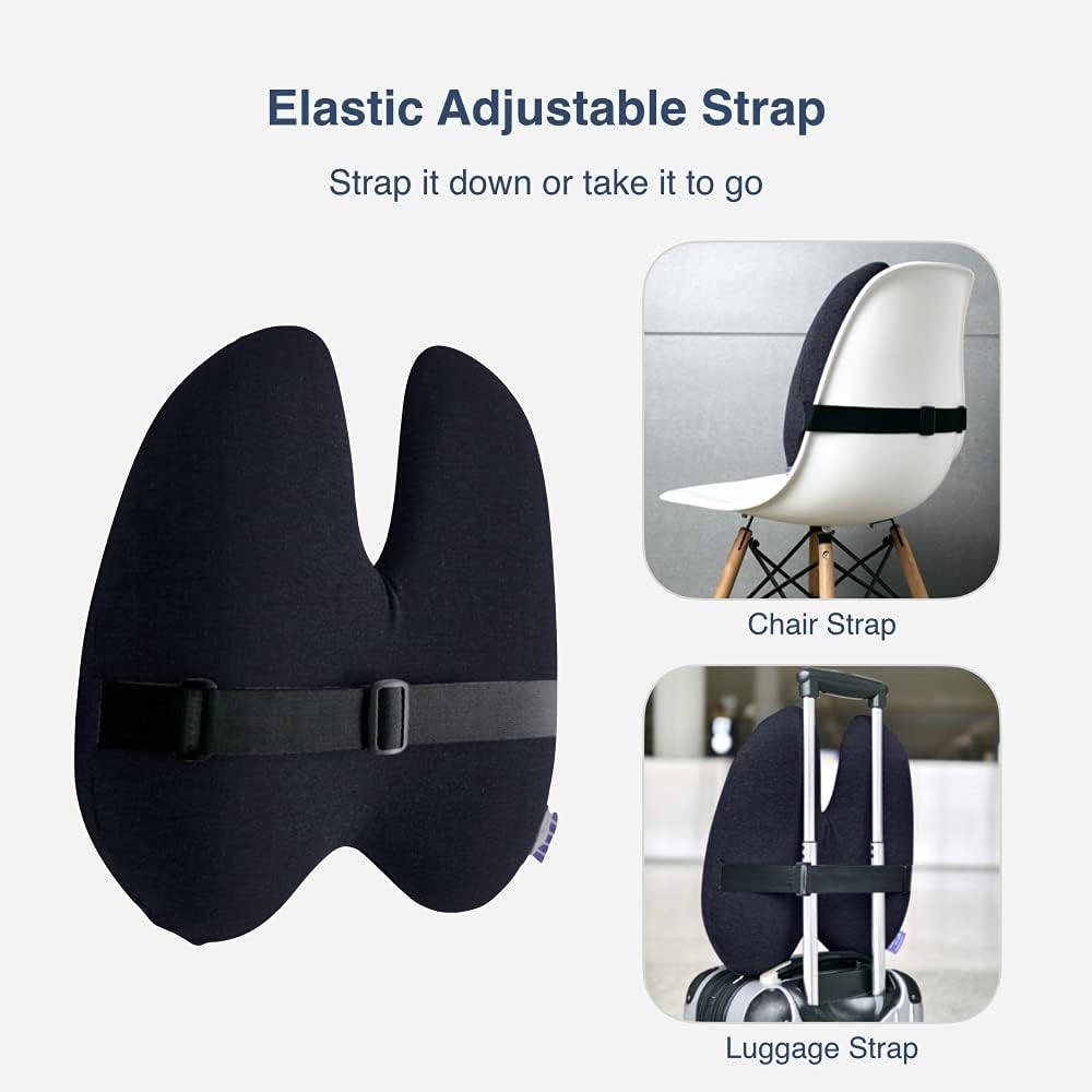 Thumbnail 4 de C CUSHION LAB Extra Dense Lumbar Pillow: Patent Multi-Region Back Support for Lower Back Pain Relief
