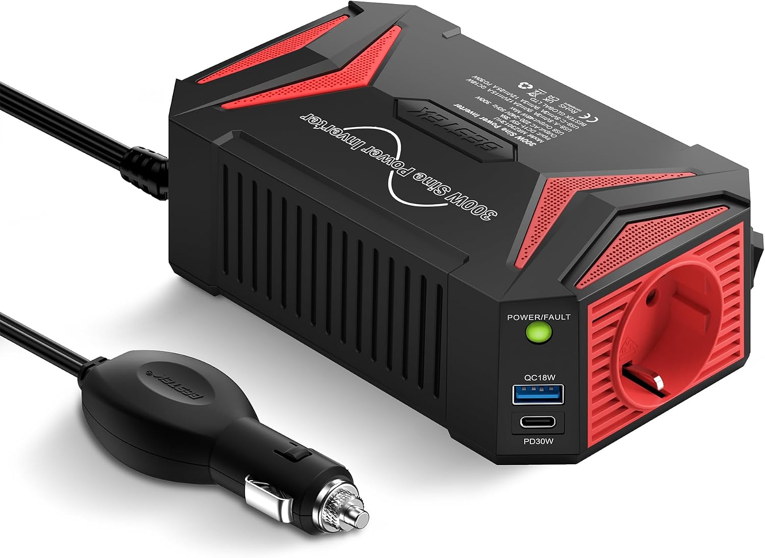 Detalle de BESTEK 300W Wechselrichter 300 W Inverter