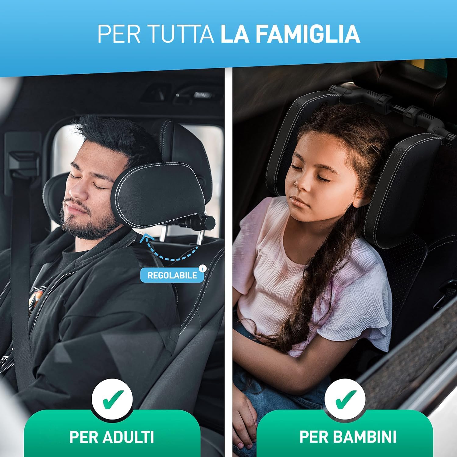 Thumbnail 5 de FLIPLINE Poggiatesta auto per bambini SuperSleep: comfort regolabile per viaggi in famiglia