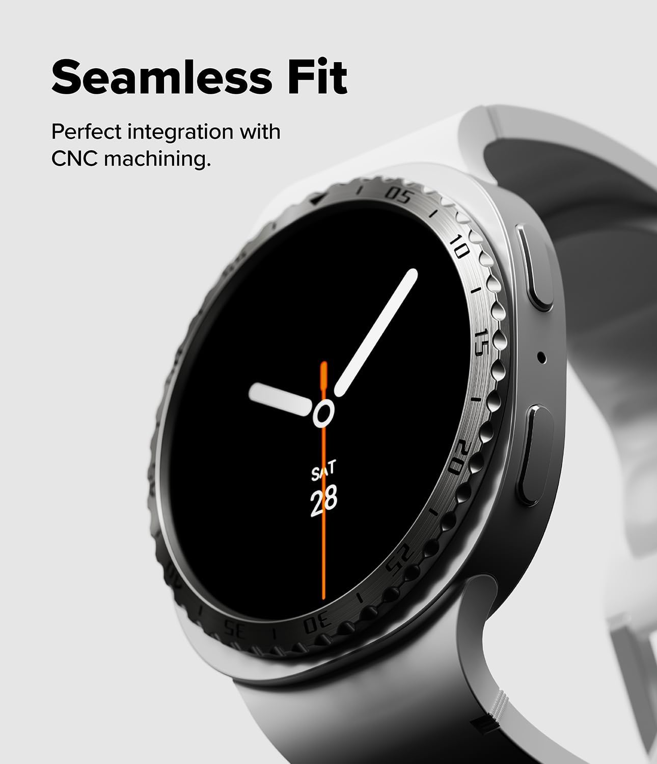 Thumbnail 6 de Ringke Bezel Styling for Samsung Galaxy Watch 8 44mm – Classic Silver Bezel Ring