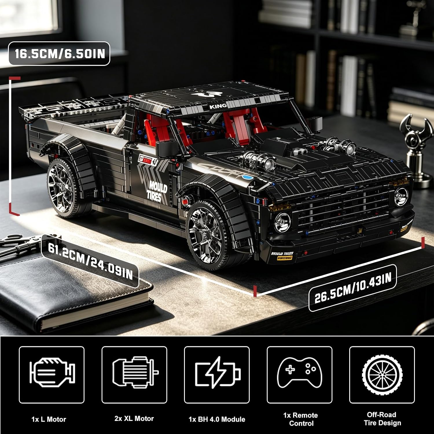 Detalle 2 de Mould King 13082 Pickup Truck 3695 pieces
