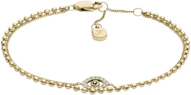 Thumbnail 5 de Fossil bracciale inox doppia catena 19 cm