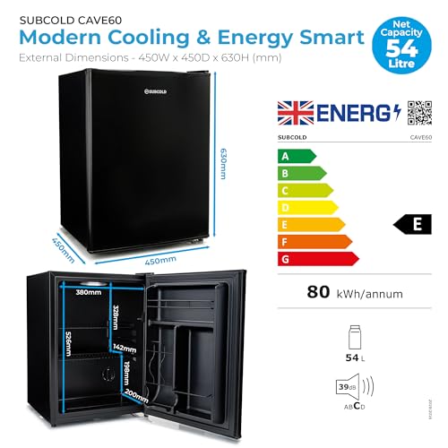 Thumbnail 9 de Subcold Cave60 Beer Fridge | 54 Cans, 0–8°C, Solid Door, Black