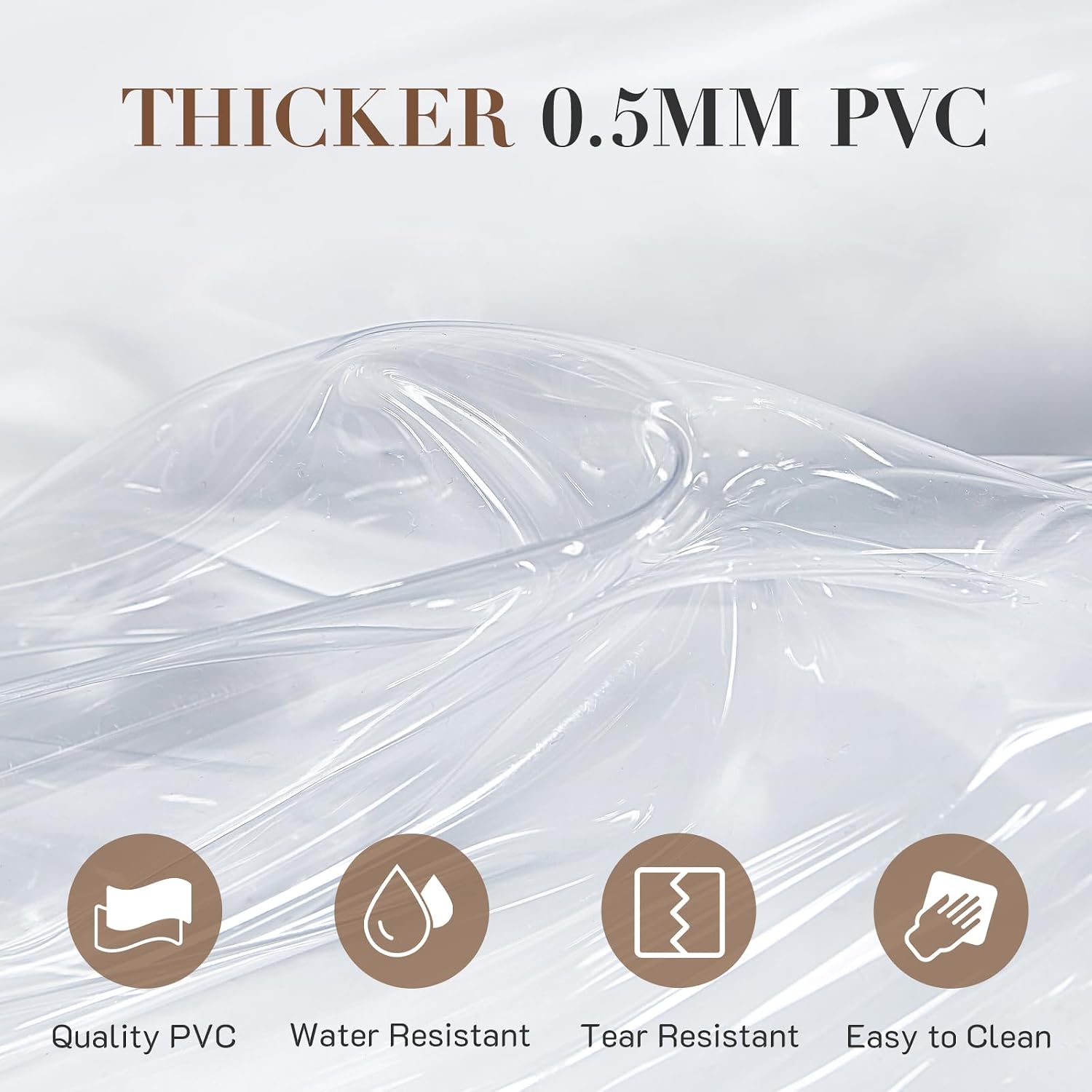 Detalle 1 de Missnine Clear Backpack, 0.5mm PVC