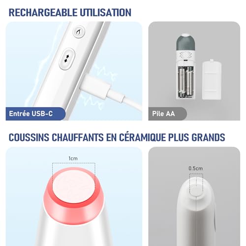 Detalle 2 de ICARe Stylo chauffant anti-piqûres d'insectes – rechargeable, 4 niveaux de chaleur