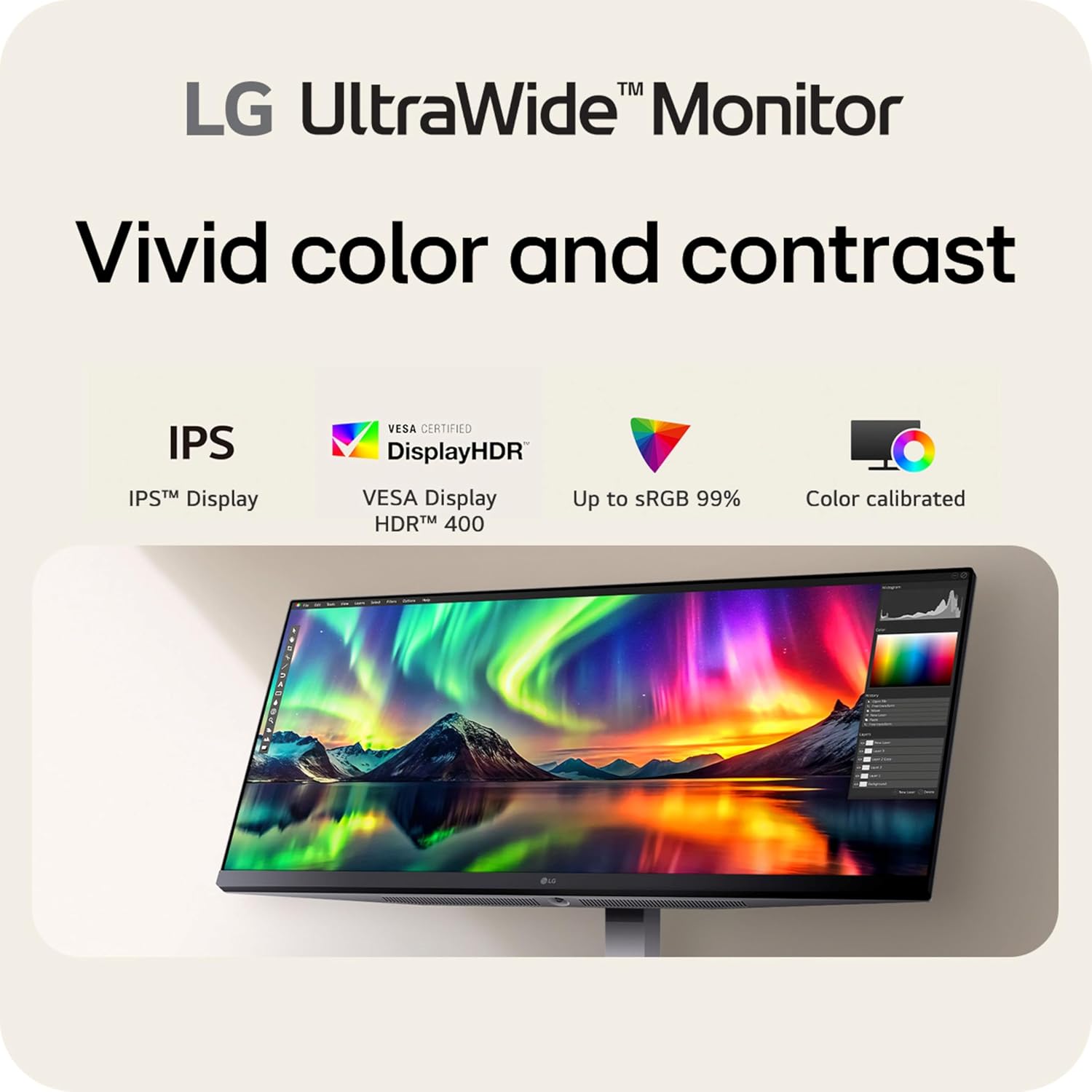 Thumbnail 2 de LG 34U530A-W 34-inch UltraWide WFHD monitor