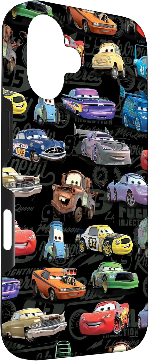 Detalle 1 de Disney Pixar Cars funda iPhone 16 estampada