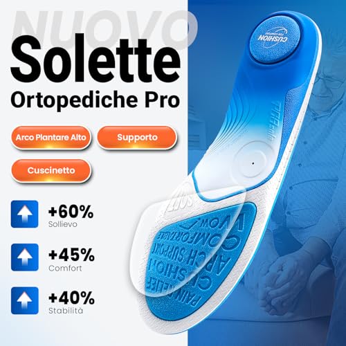 Detalle de PCSsole Solette Ortopediche Gen 2 | per Fascite Plantare e Piedi Piatti