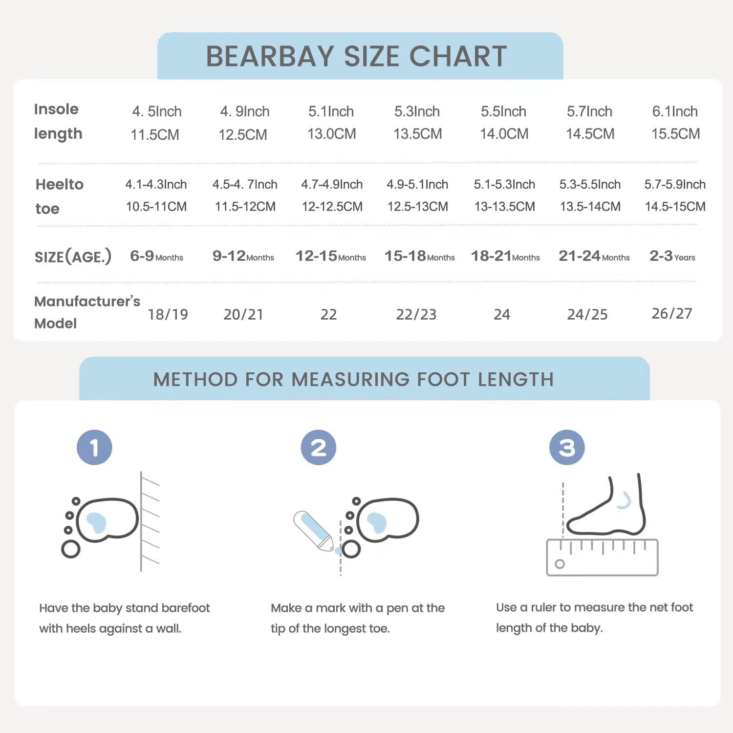 Thumbnail 3 de Bearbay Baby Walking Sock Shoes Non-slip slippers