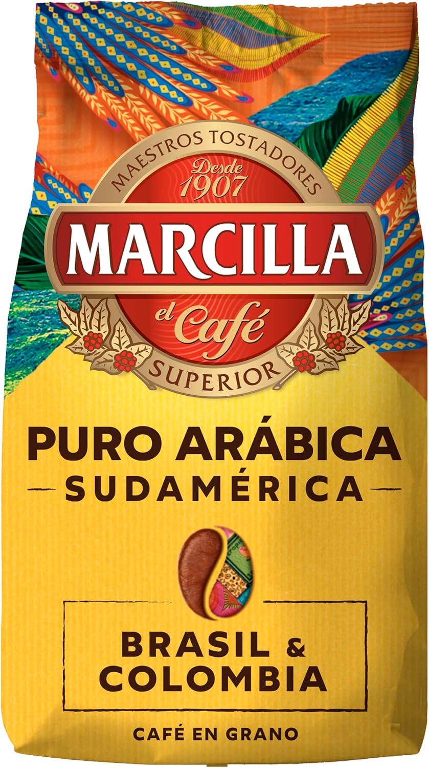 Detalle de Marcilla Café Grano Puro Arábica Sudamérica 400 g