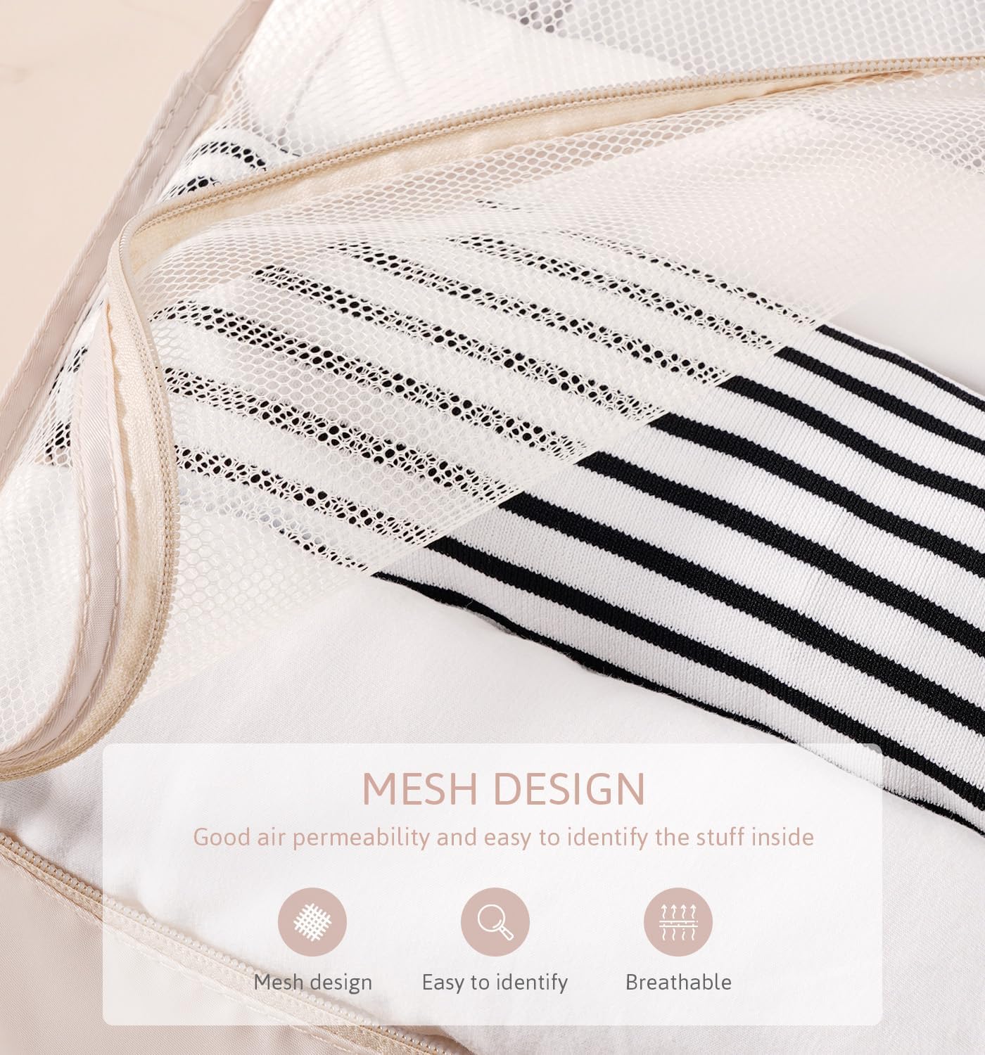 Thumbnail 4 de Meowoo 8Pcs Packing Cubes Set for Suitcases