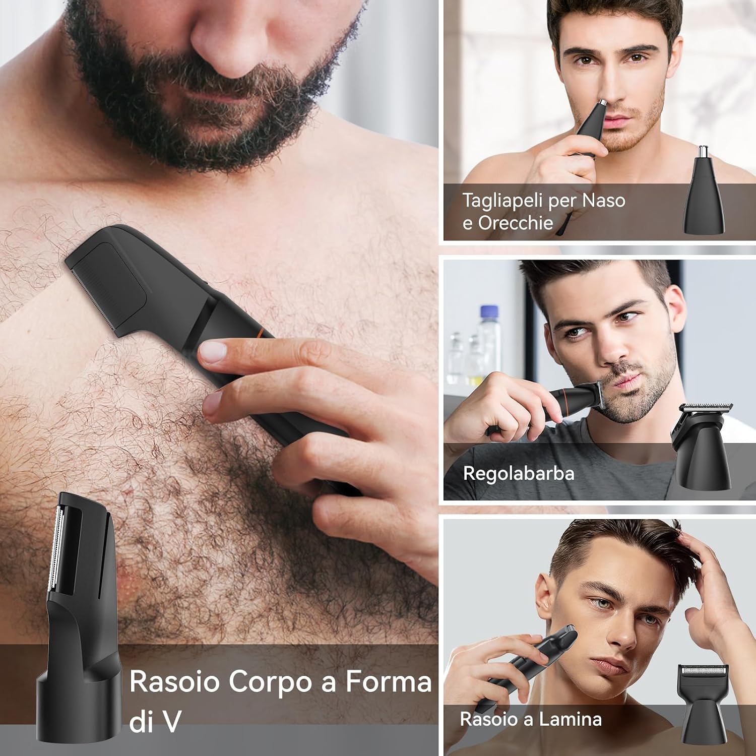 Thumbnail 1 de MAXGROOM 4 in 1 Rasoio Elettrico Corpo