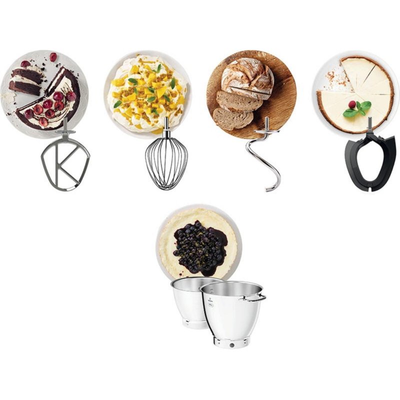 Detalle de Kenwood KWL90.004SI Stand Mixer 1400W 7L: potencia y capacidad para repostería profesional