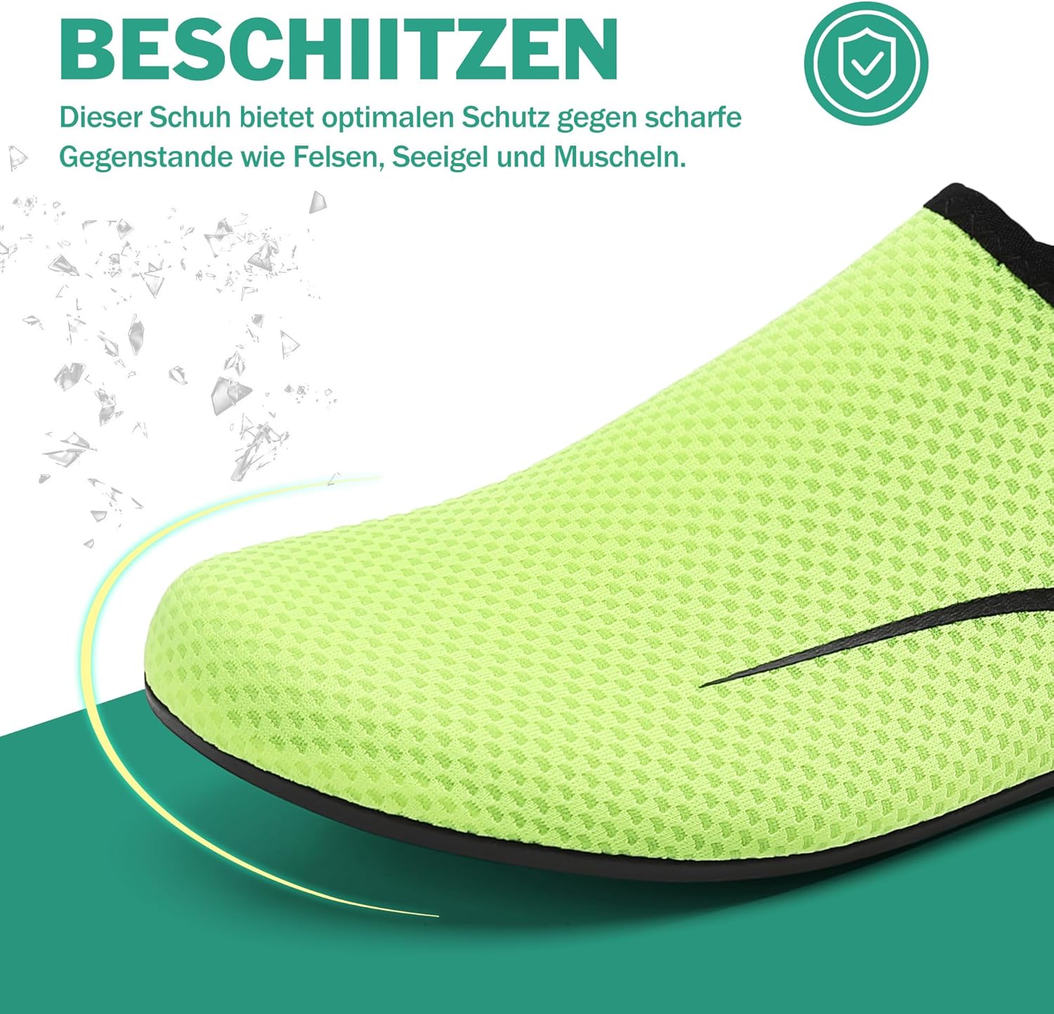Thumbnail 5 de Sixspace Badeschuhe Wasserschuhe Aquaschuhe – Schnell trocknend, rutschfeste Sohle, bequemes Slip-on-Design