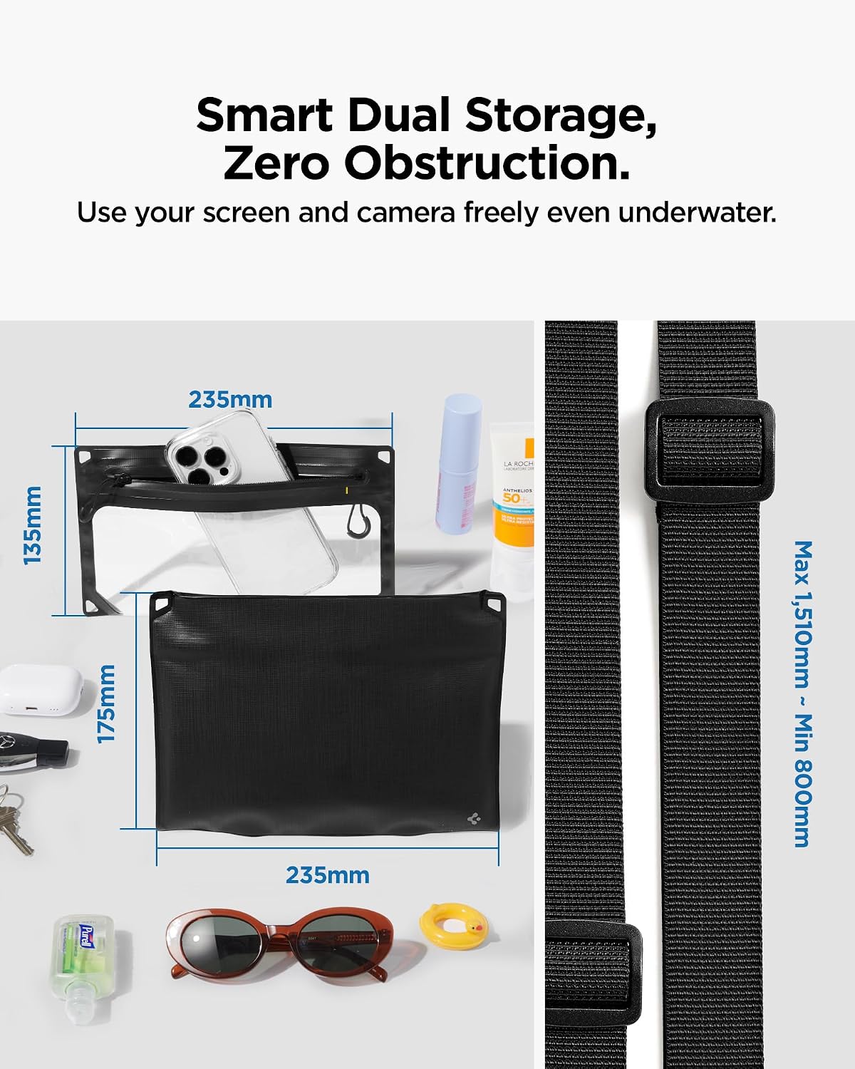 Detalle 2 de Spigen A640 AquaShield sac bandoulière IPX8 ⚙
