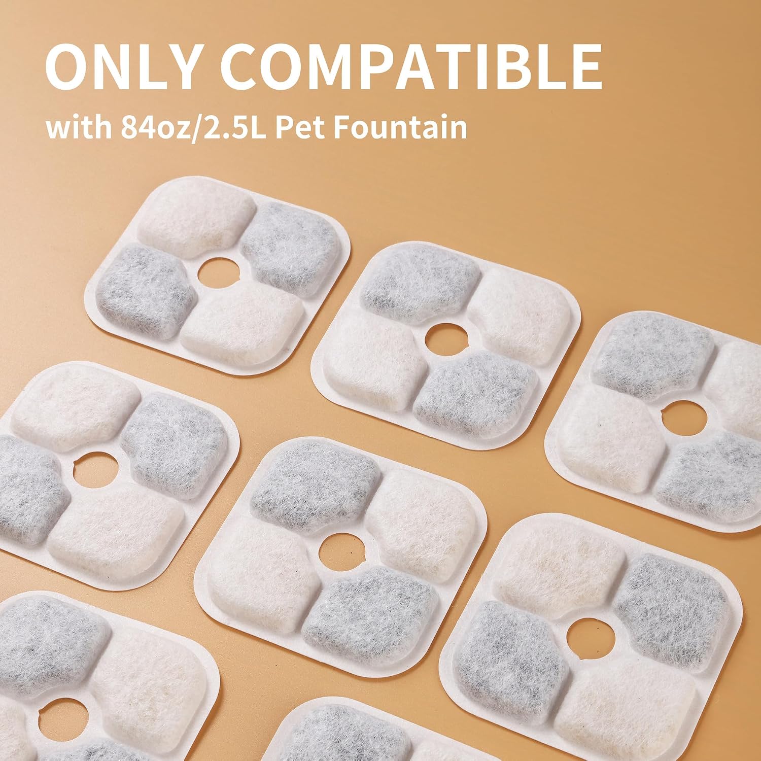 Detalle 2 de 16 Filtri Fontanella per Gatti e 2 Tubi per Fontana Pixi – Filtri a carbone attivo, resina e tessuto non tessuto per acqua più pulita