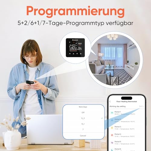 Thumbnail 3 de SALCAR V4W.716 Termostato WiFi programable 230 V