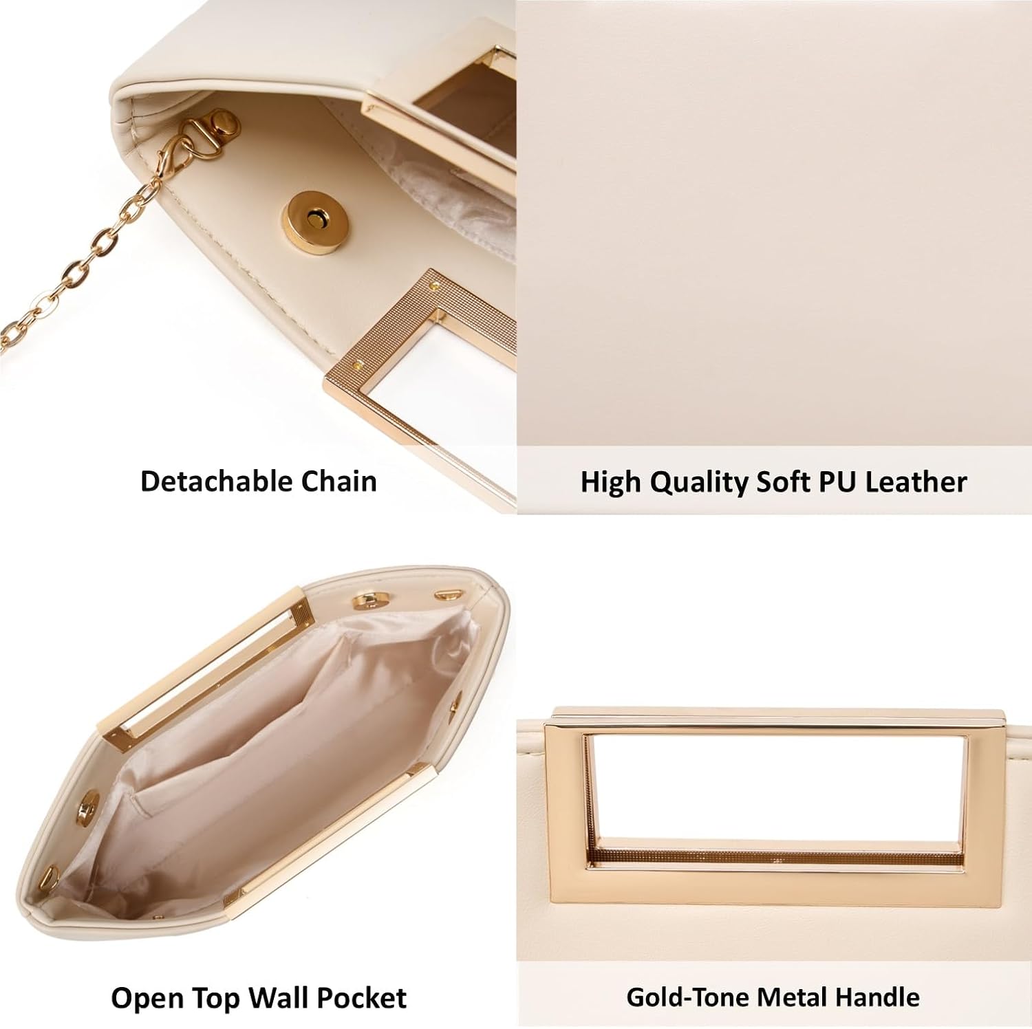 Detalle 2 de DETARA PU Leather Clutch