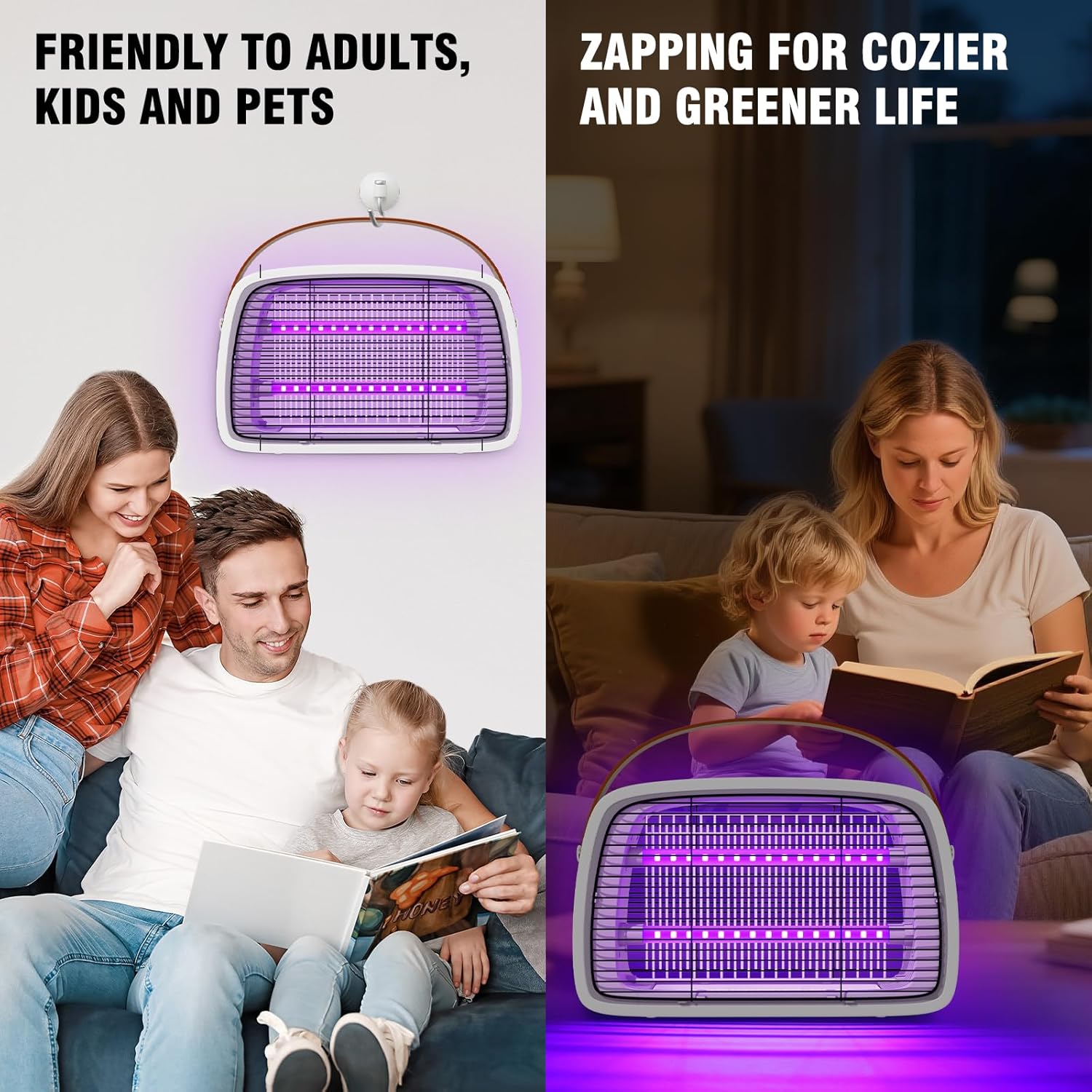 Thumbnail 5 de Seenlast Fly Catcher Indoor: 3800V High-Voltage Bug Zapper for Quiet, Night-Ready Insect Control