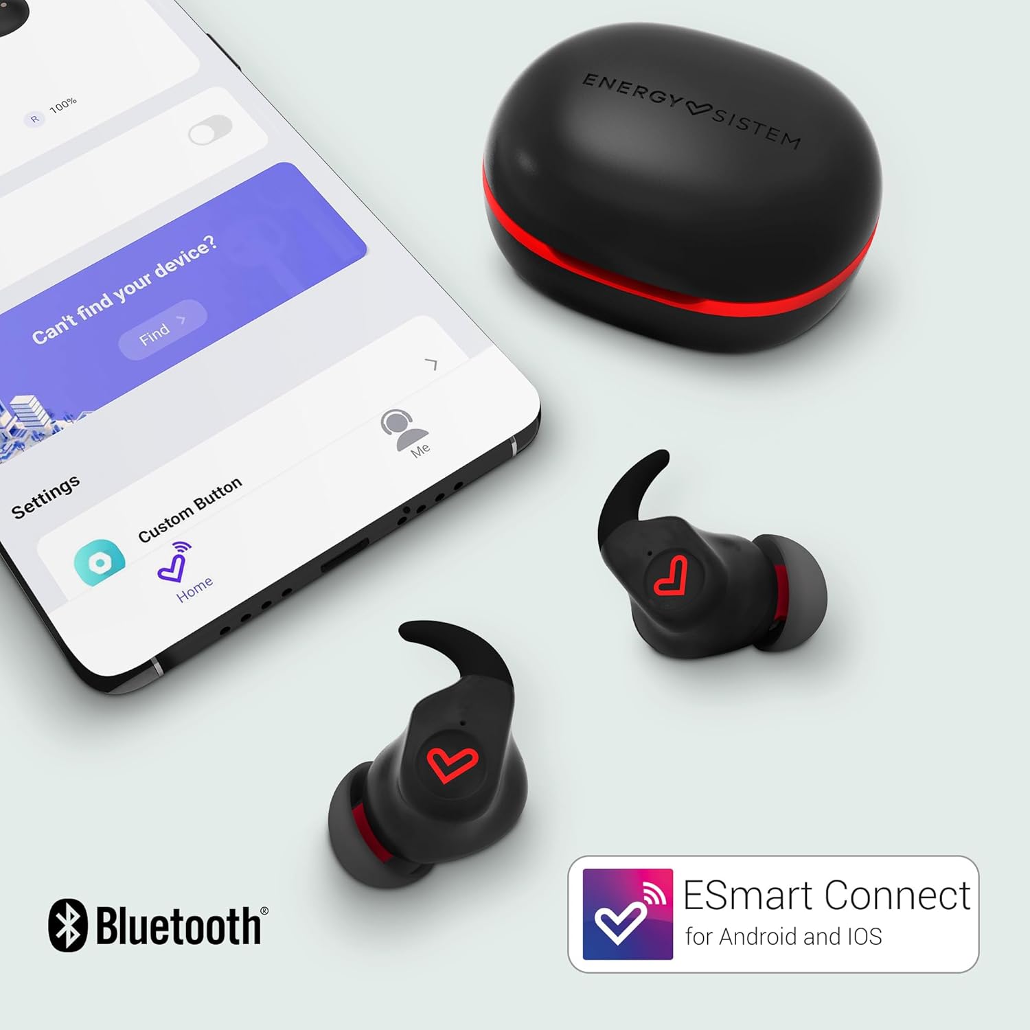 Detalle de Energy Sistem Freestyle Sport-Kopfhörer – True Wireless, IPX5, 20 Stunden Akku