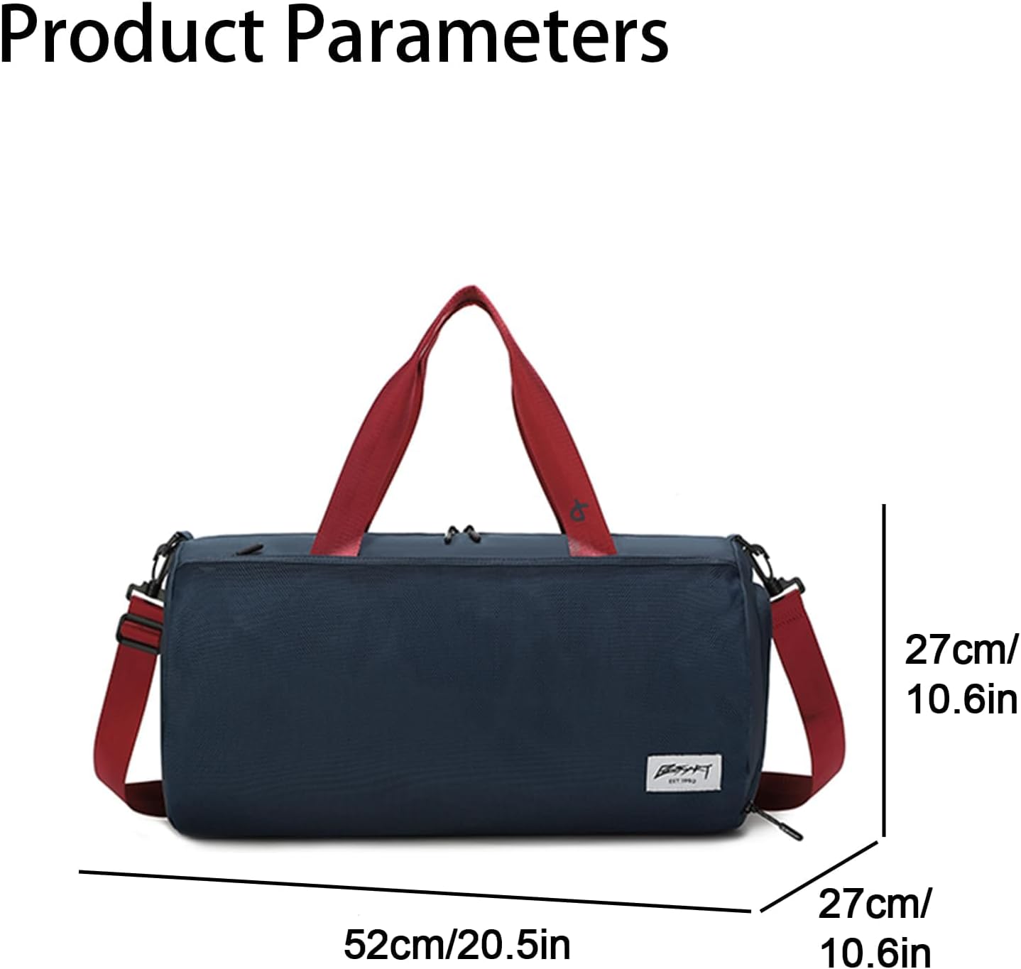 Detalle de BESMART Gym Duffle Bag in Waterproof Polyester