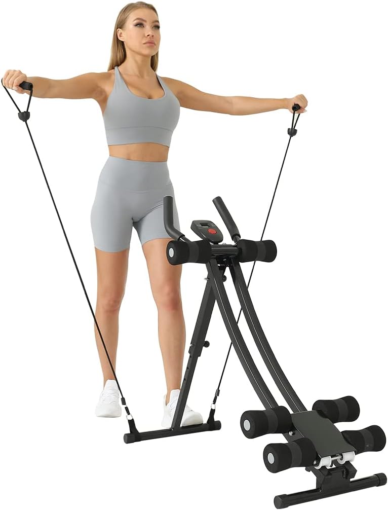 Thumbnail 5 de WINBOX Adjustable Ab Machine with Resistance Bands and Digital Workout Counter