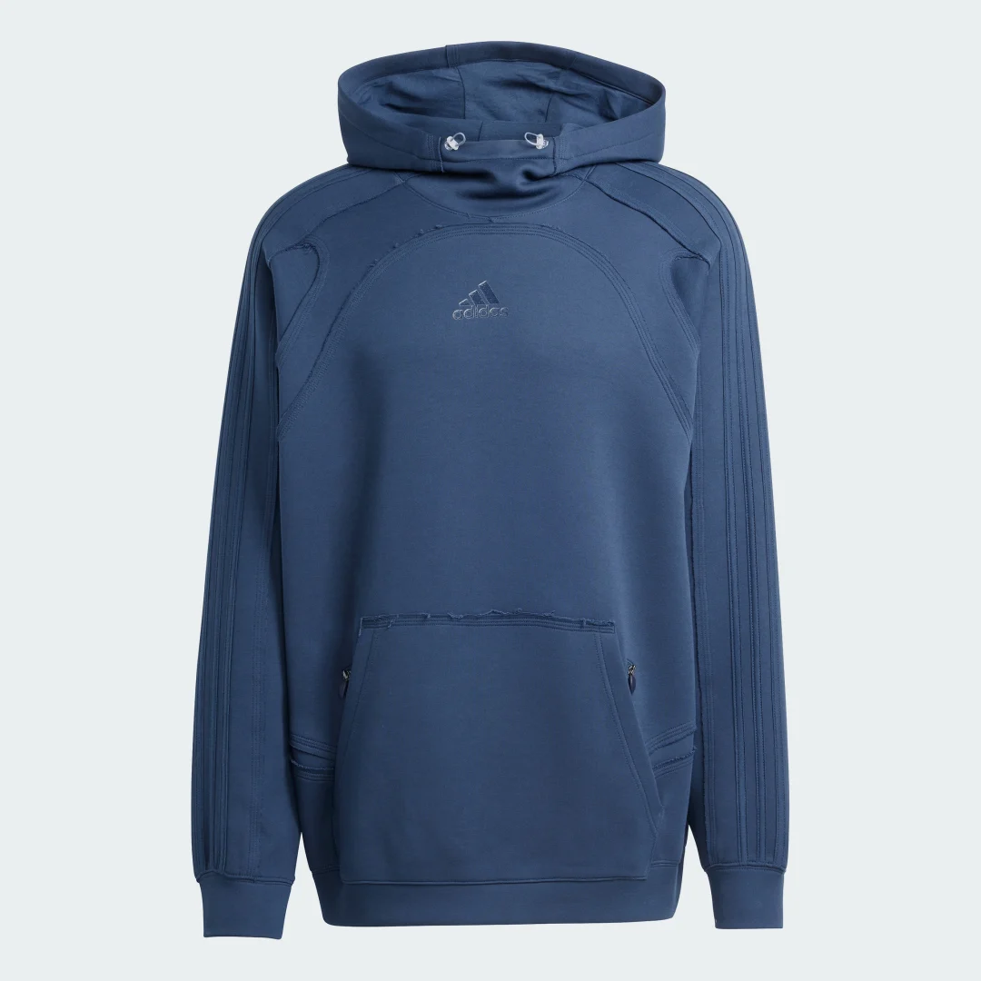 Detalle 2 de Sudadera con capucha Spacer Cutline de Adidas (Azul)