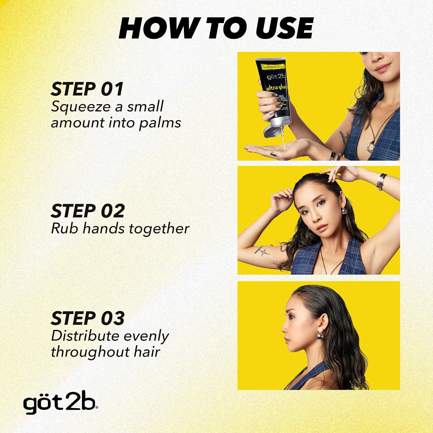 Thumbnail 6 de got2b Ultra Glued Invincible Styling Gel Set – Ultra Hold with Alpha XTR Technology (2 Tubes + Travel Size)