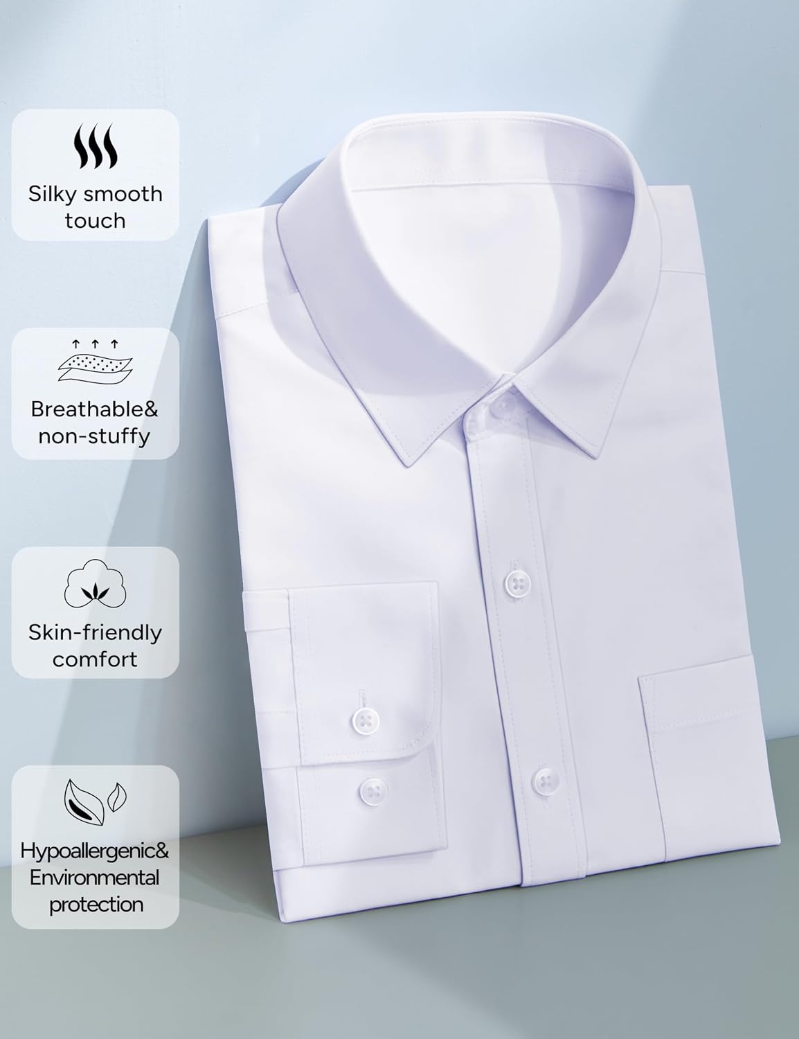 Detalle de Marvelous World Boys dress shirt 2 extra buttons