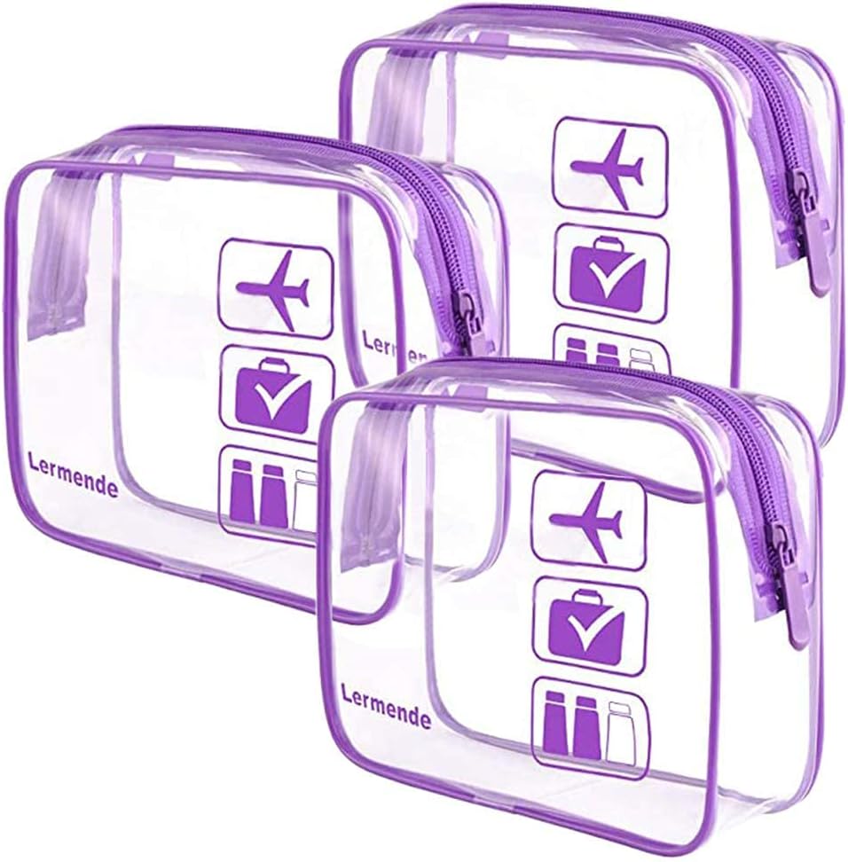 Thumbnail 6 de Lermende Trousse de Toilette Transparente TSA - 1 Litre, sac à liquides conforme aéroport, pratique et robuste