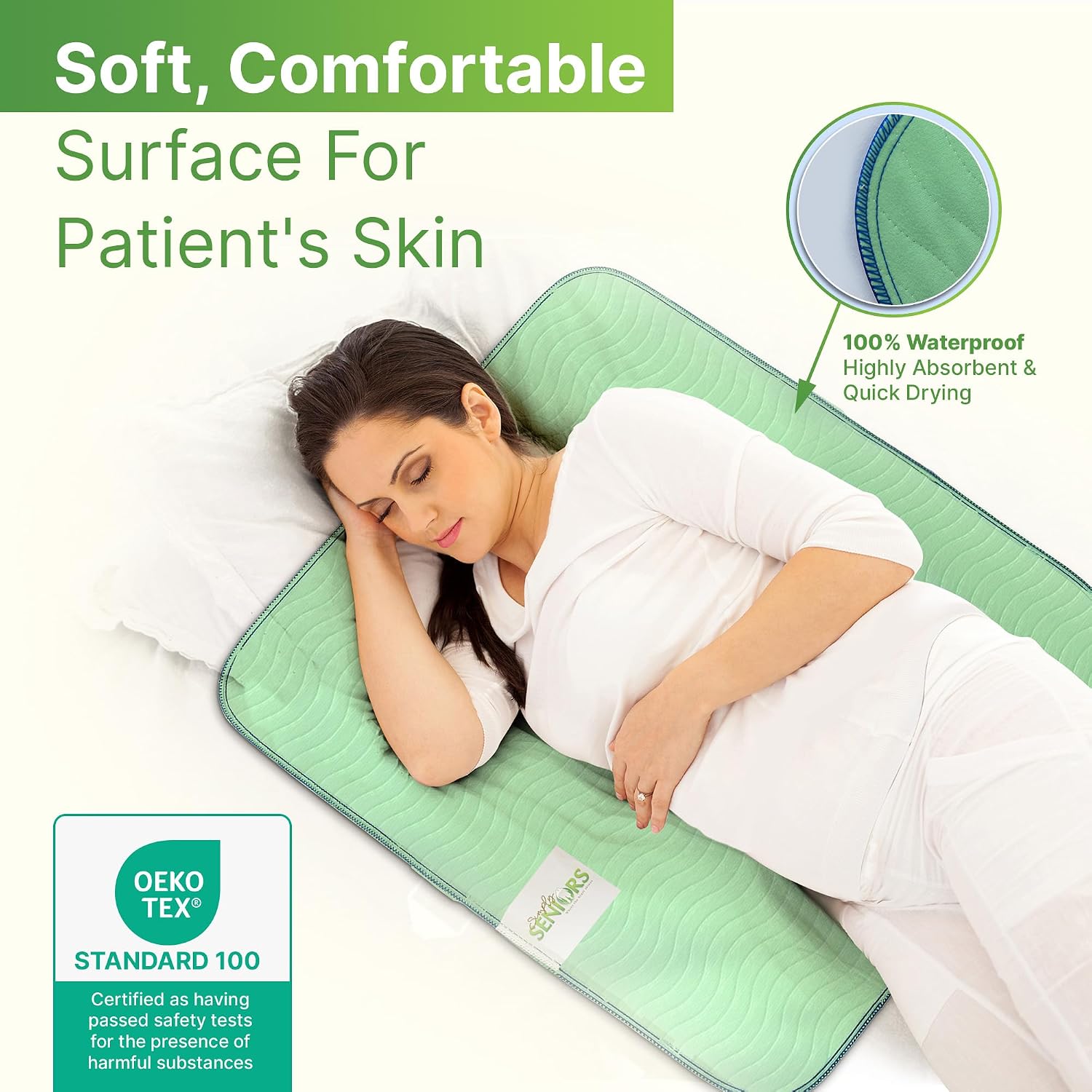 Thumbnail 5 de Bed Pads Washable Waterproof 34"x36" (Pack of 4) – Reusable Incontinence & Pee Pads for Adults, Dogs, and Kids